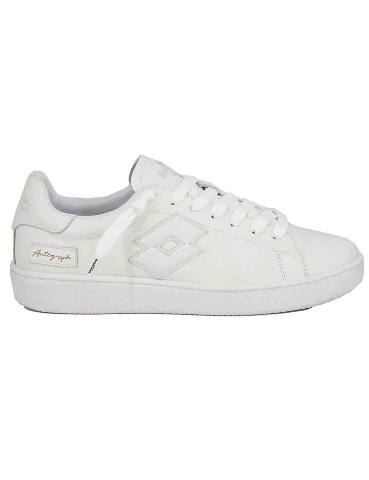 Spatarella Snekaers uomo in pelle bianca autograph Nuovo