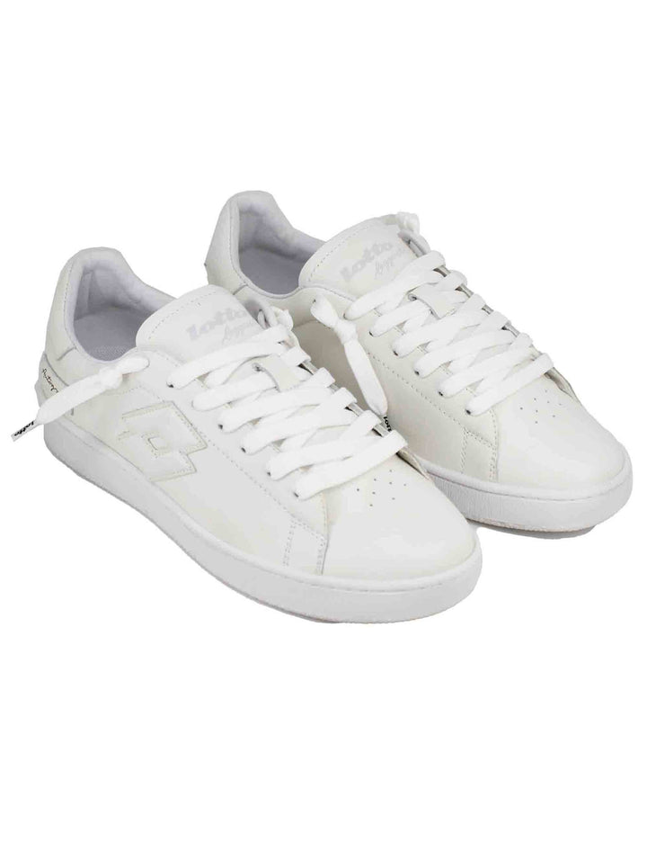 Spatarella Snekaers uomo in pelle bianca autograph Nuovo