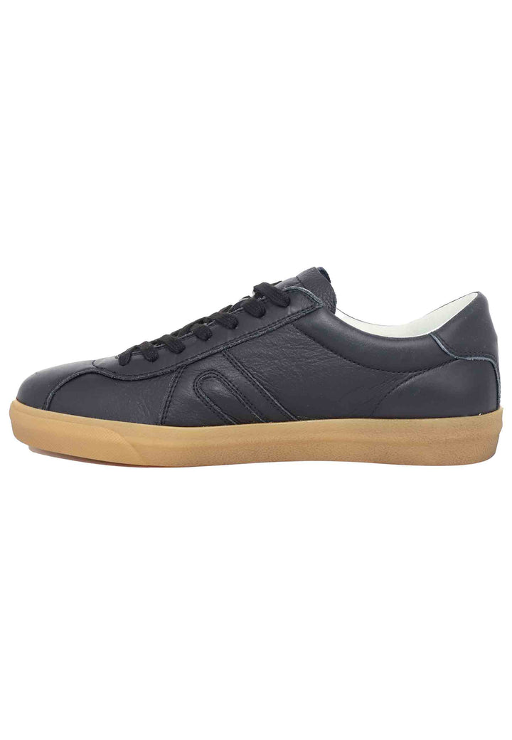 Spatarella Sneakers uomo in pelle nera Promozione