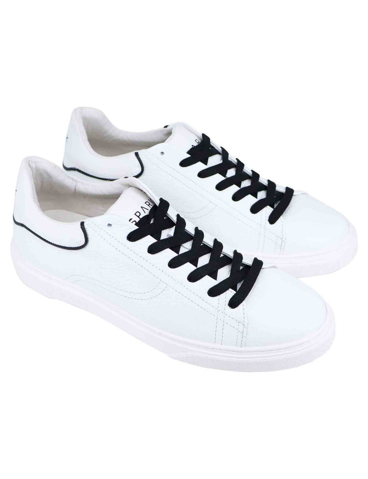 Spatarella Sneakers uomo in pelle bianca Qualità Garantita