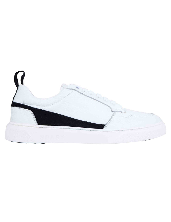 Spatarella Sneakers uomo in pelle bianca Negozi Online