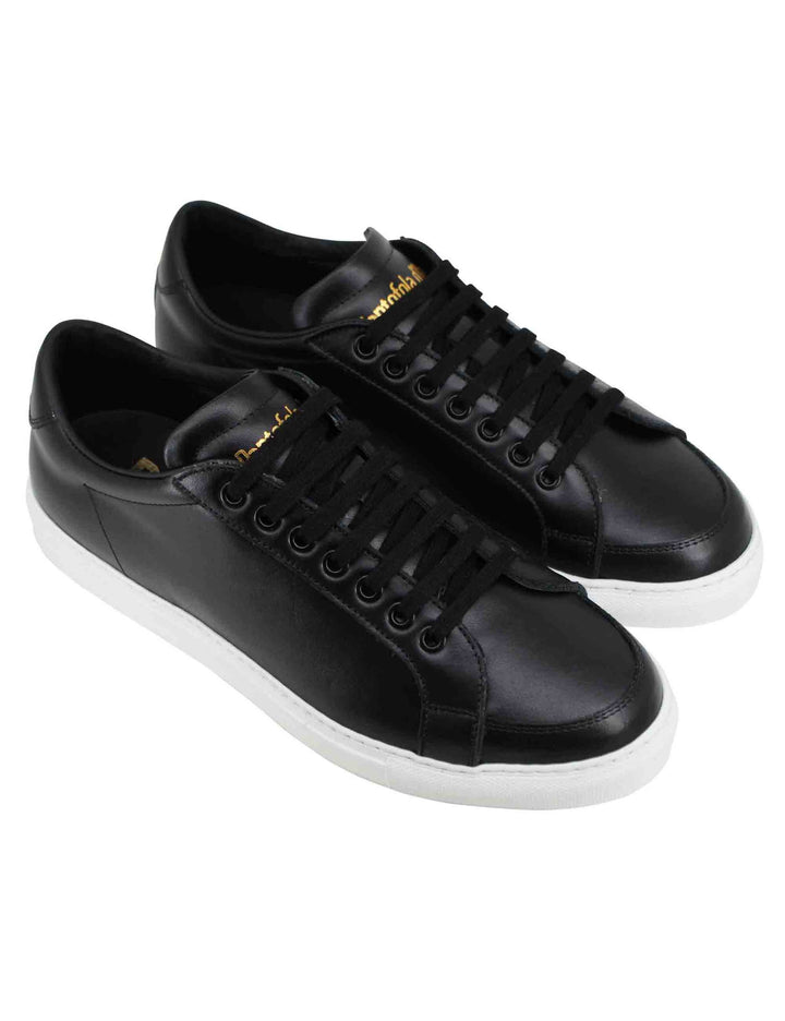 Spatarella Sneakers uomo Top spin in pelle nera Fino Al -60%