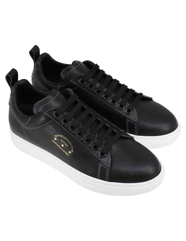 Spatarella Sneakers uomo Court classic in pelle nera Shopping Online