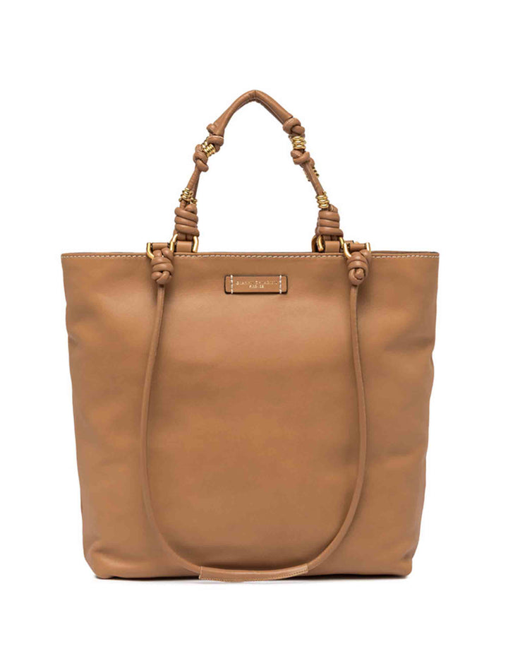 Spatarella Shopping bag donna Camilla in pelle cuoio con doppi manici Novità