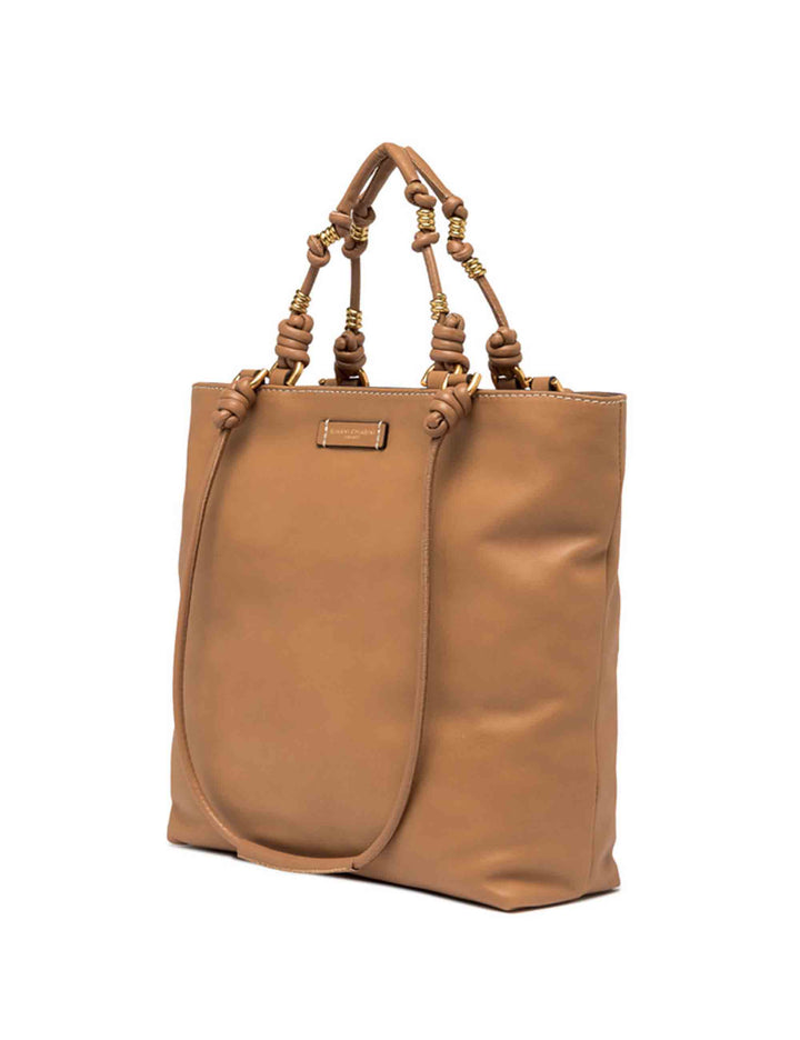 Spatarella Shopping bag donna Camilla in pelle cuoio con doppi manici Novità