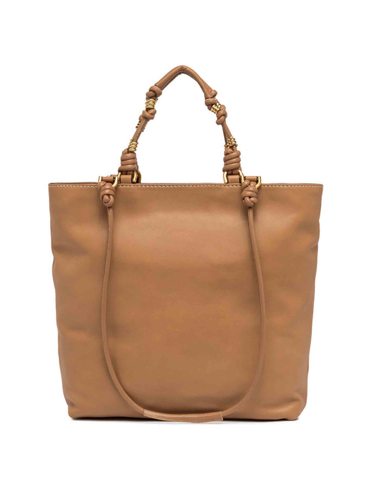 Spatarella Shopping bag donna Camilla in pelle cuoio con doppi manici Novità