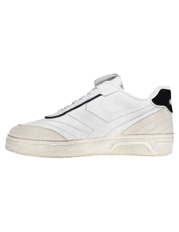 Spatarella Sneakers uomo Pdo in pelle bianca vintage In Linea
