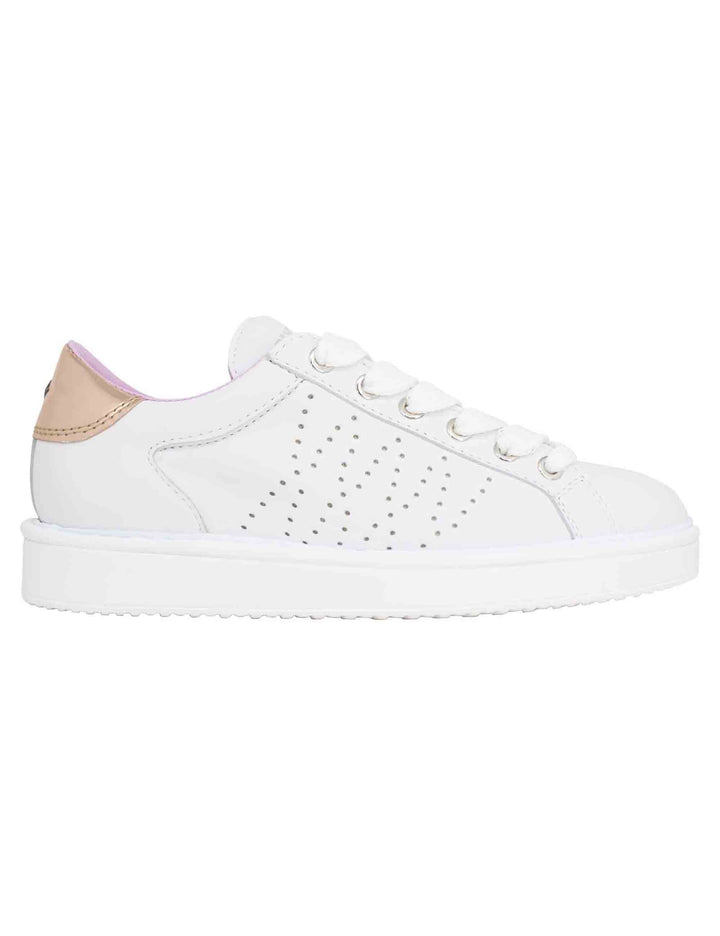 Spatarella Sneakers donna in pelle bianca Qualità