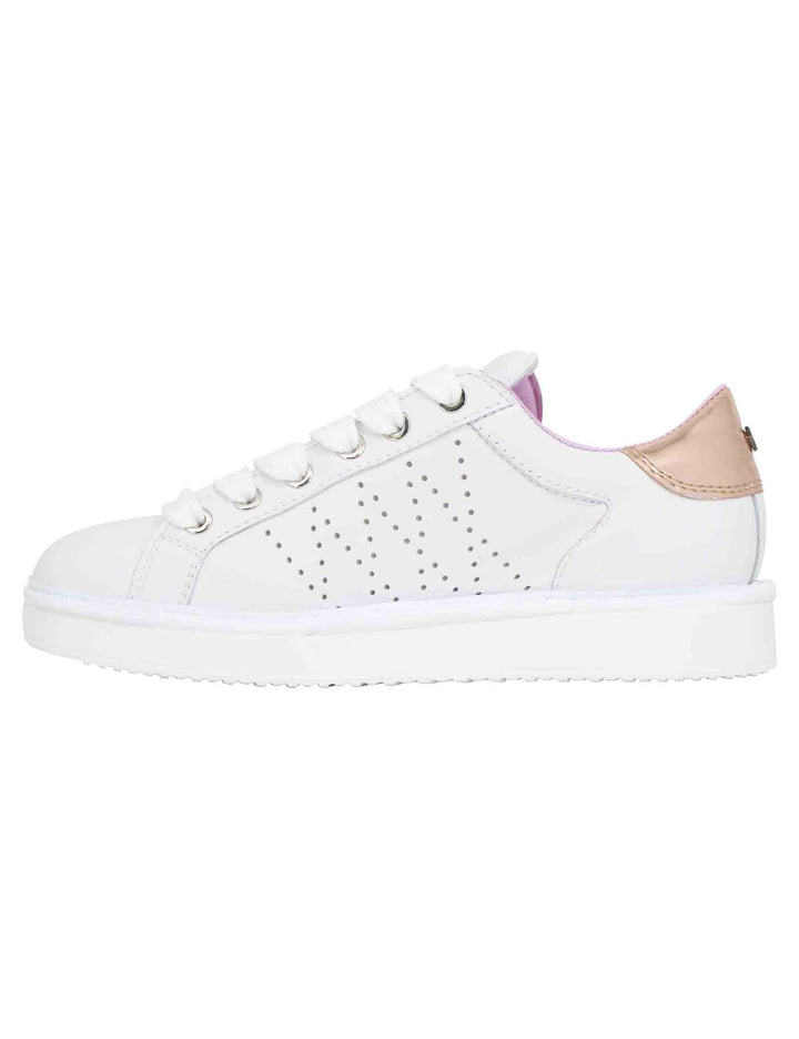 Spatarella Sneakers donna in pelle bianca Qualità