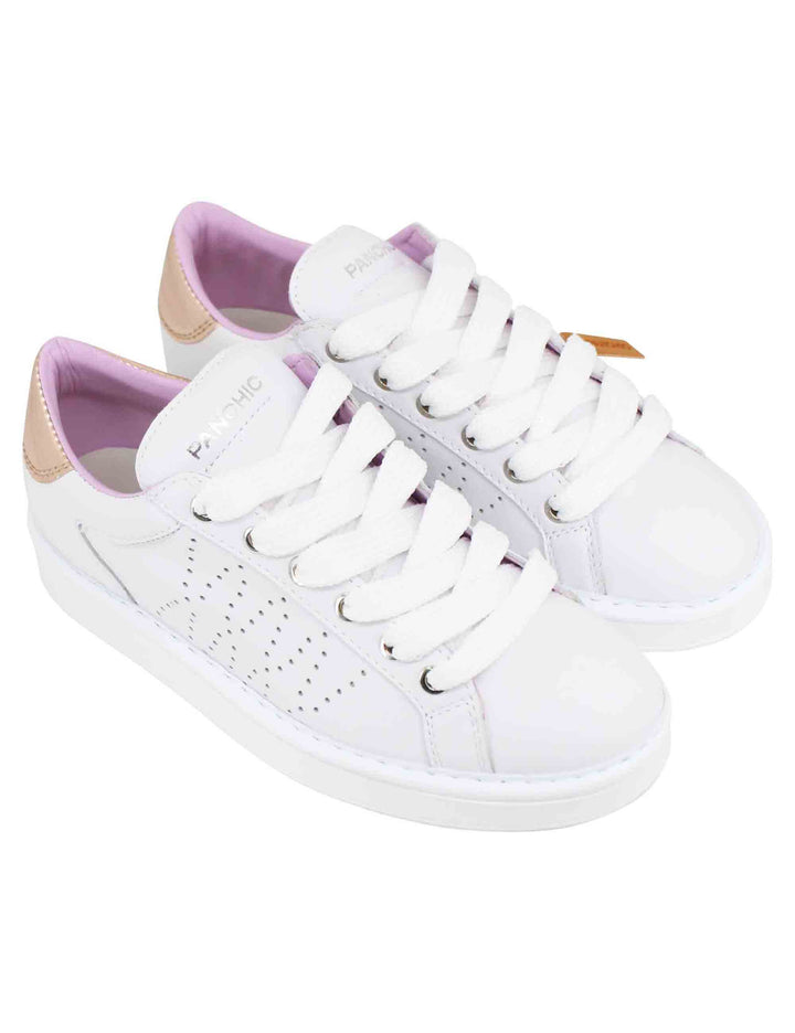 Spatarella Sneakers donna in pelle bianca Qualità