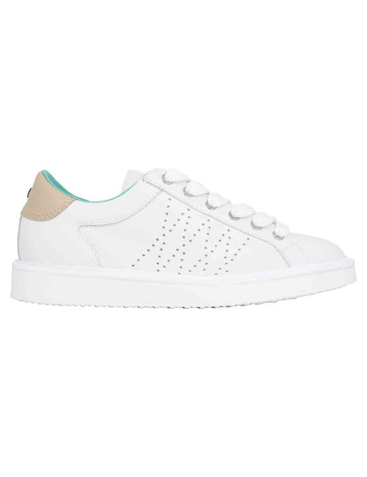 Spatarella Sneakers uomo in pelle bianca Vendita