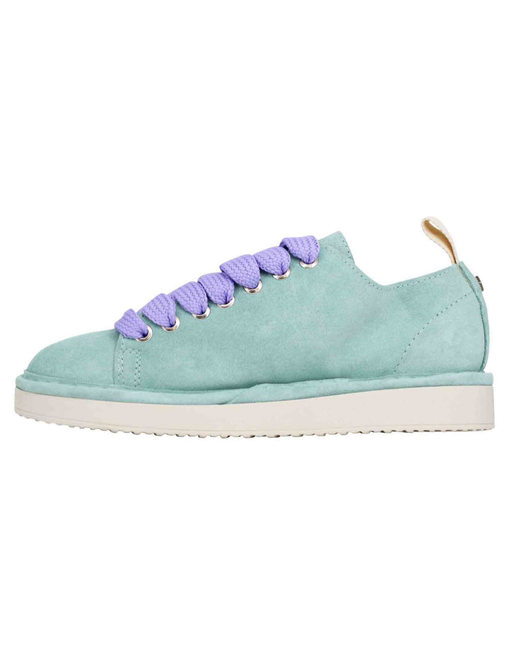 Spatarella Sneakers donna in camoscio celeste Spedizione Gratuita