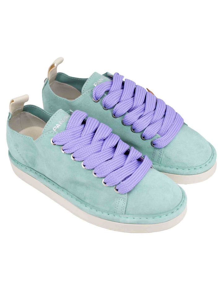 Spatarella Sneakers donna in camoscio celeste Spedizione Gratuita