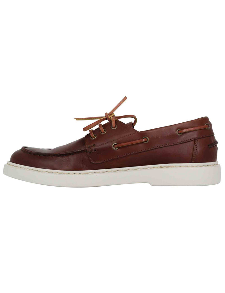 Spatarella Stringate uomo in pelle cuoio con lacci in cuoio Promozione Limitata