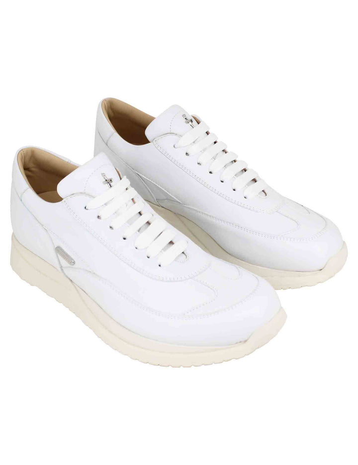 Spatarella Sneakers uomo in pelle bianca Affare Del Giorno