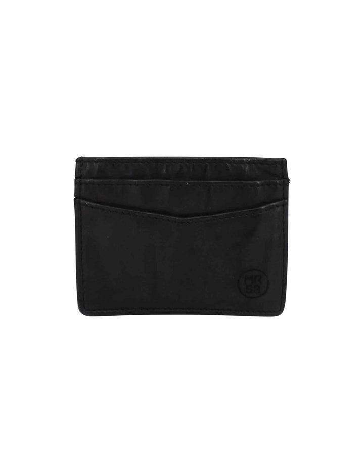 Spatarella Portacarte uomo in pelle vintage nero Prezzo Ridotto
