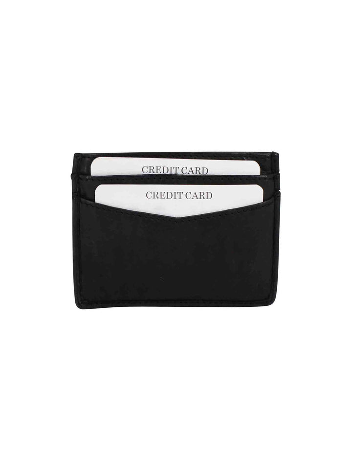 Spatarella Portacarte uomo in pelle vintage nero Prezzo Ridotto