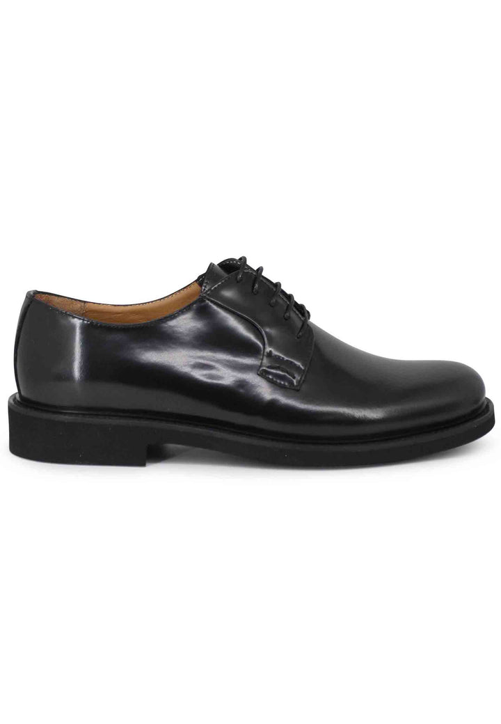 Spatarella Stringate uomo in pelle nera con suola in gomma ultra light Offerta