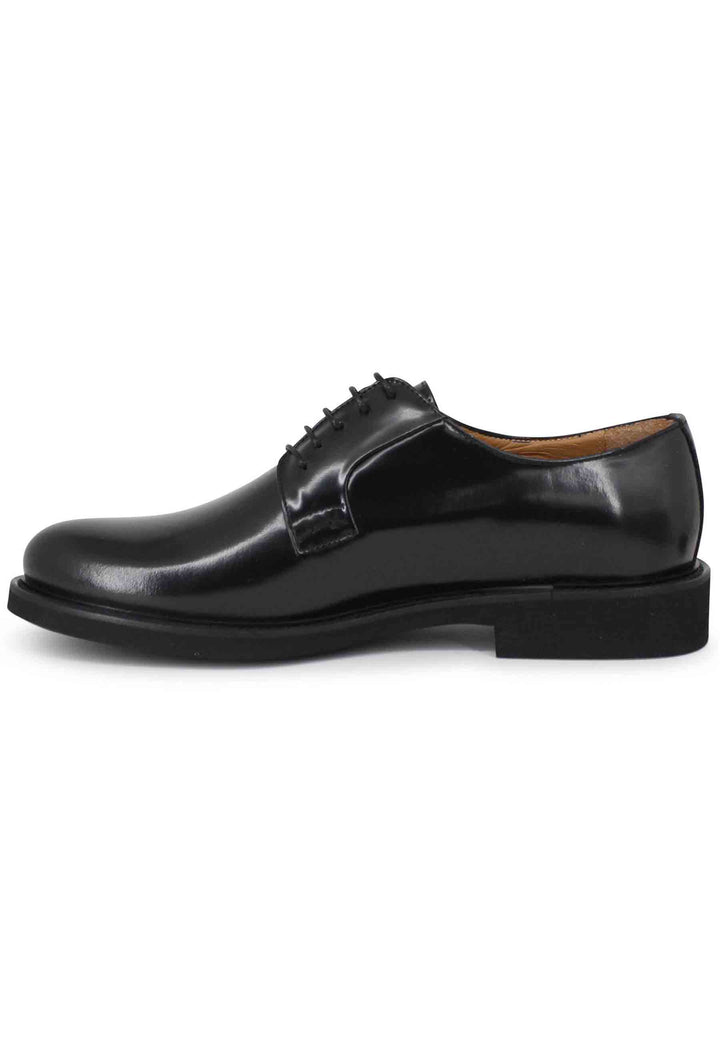Spatarella Stringate uomo in pelle nera con suola in gomma ultra light Offerta