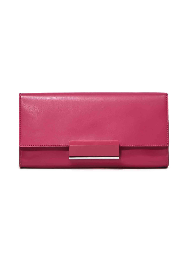 Spatarella Borsa donna pochette rigida Lily in pelle rosso chiaro con tracolla Vendita Economica
