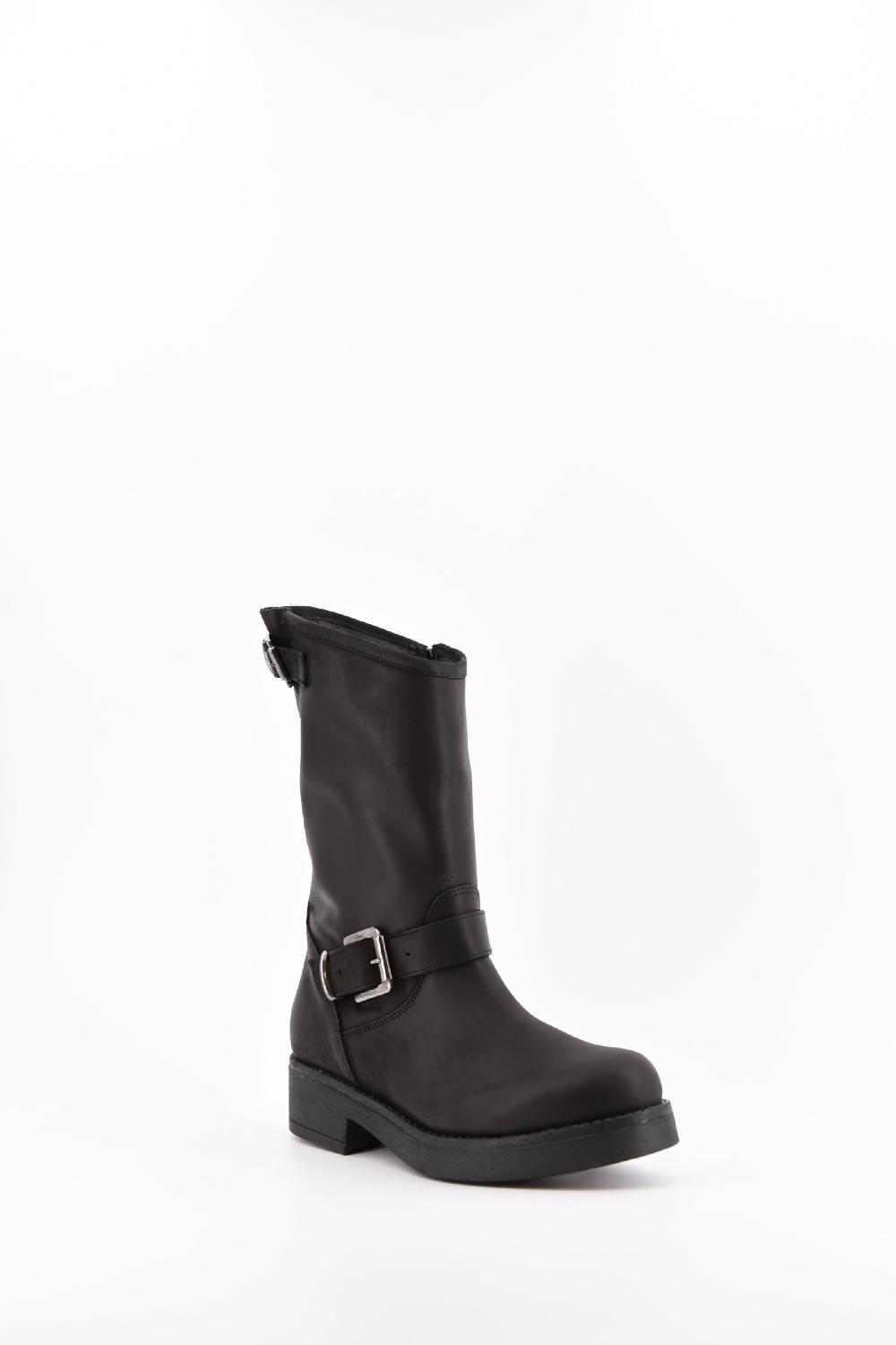 Stelio Malori Biker Tronchetto Mid Sullivan - NERO Outlet
