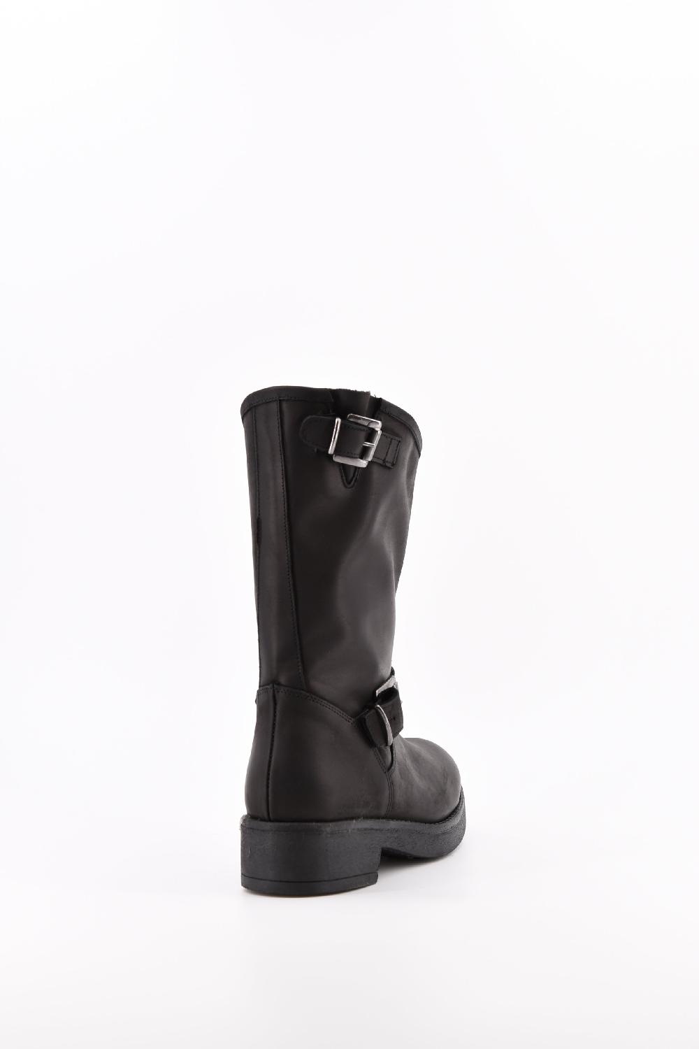 Stelio Malori Biker Tronchetto Mid Sullivan - NERO Outlet