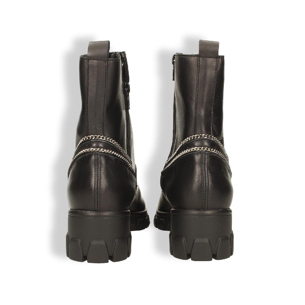 Tata Italia Stivaletti in vera pelle con zip decorativa. Tacco alto 6cm Offerta