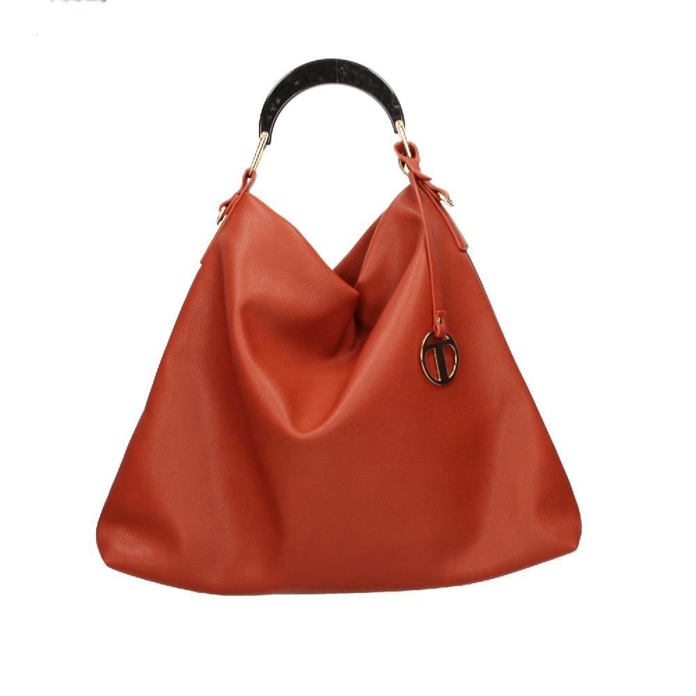 Tata Italia Borsa Hobo con manico verde trasparente Presa
