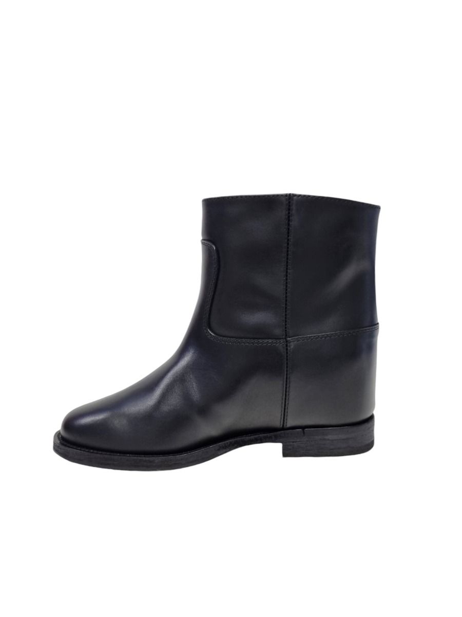 Via Roma 15 Tronchetto in pelle nera con V brillantinata 3398 - Via Roma 15 Promozione Limitata