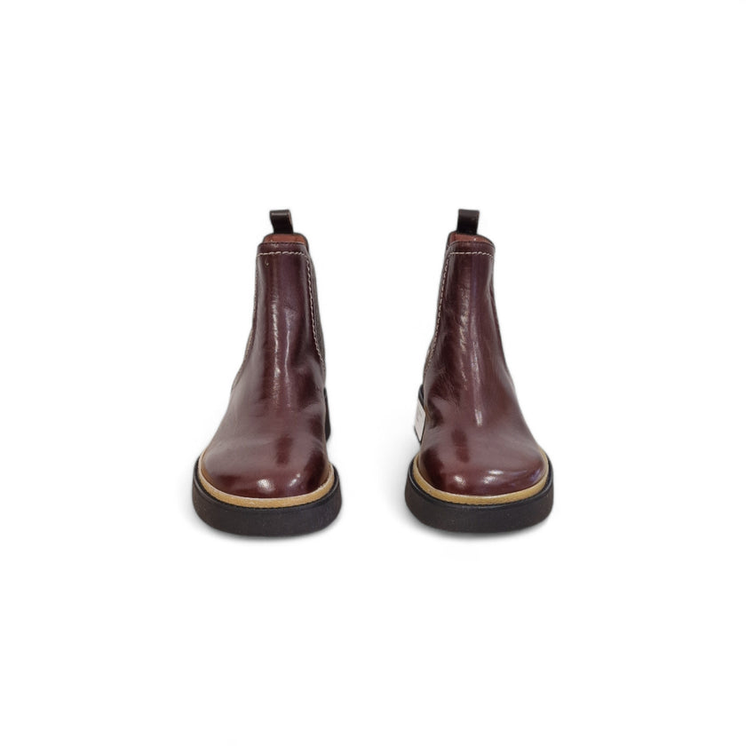 Viola Ricci Alice - Stivaletto beatles pelle mogano Soddisfazione Garantita
