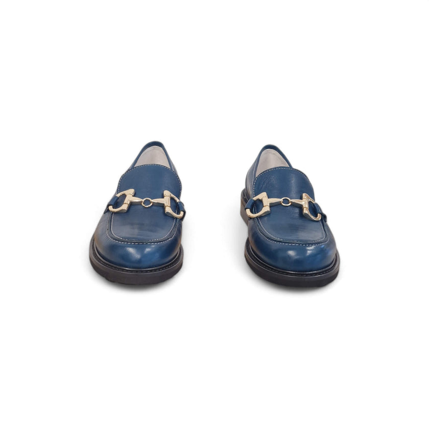 Viola Ricci Gaia - Mocassino nappa glove bleu' Acquista Ora