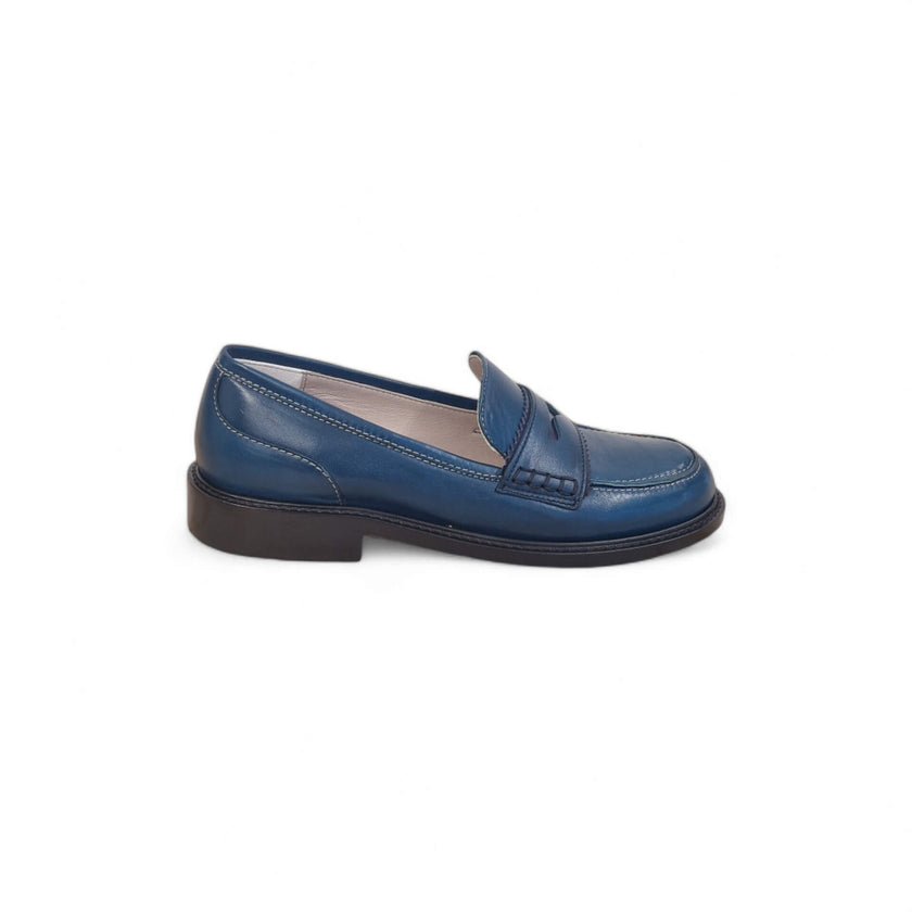 Viola Ricci Gaia - Mocassino nappa glove bleu' - basic Consegna Veloce