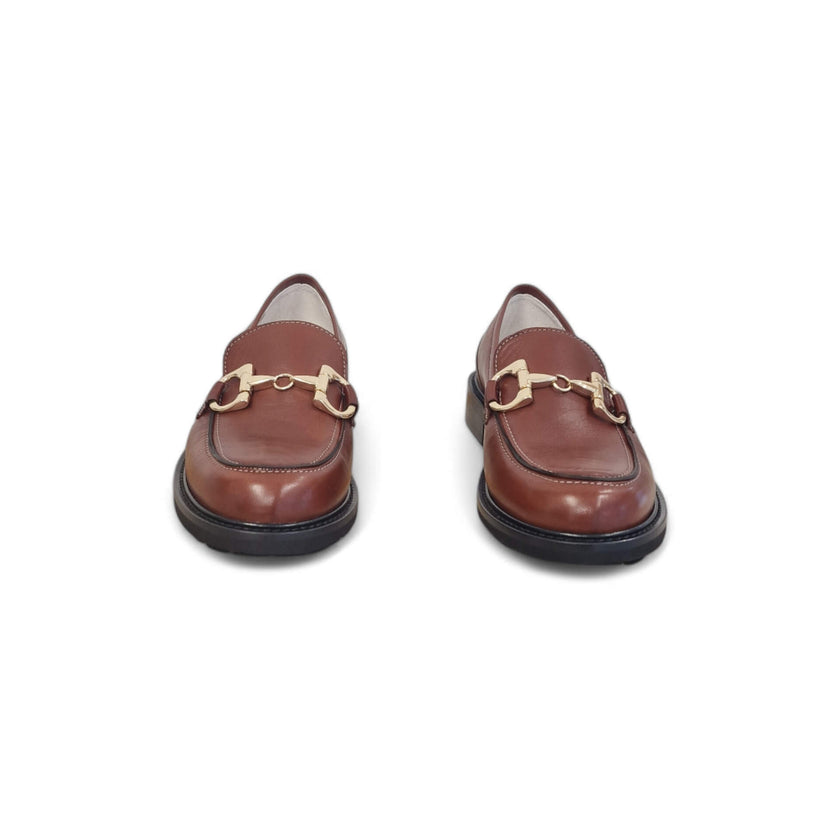 Viola Ricci Gaia - Mocassino nappa glove rhum Fino Al -60%