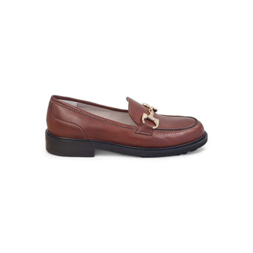 Viola Ricci Gaia - Mocassino nappa glove rhum Fino Al -60%