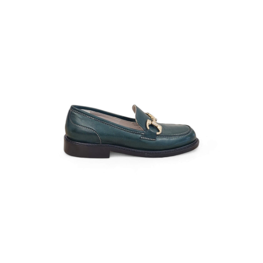 Viola Ricci Gaia - Mocassino nappa glove verde Prezzo Ridotto