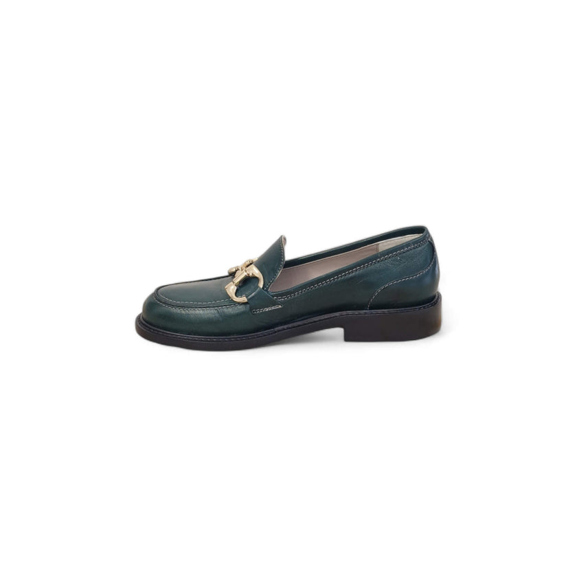 Viola Ricci Gaia - Mocassino nappa glove verde Prezzo Ridotto