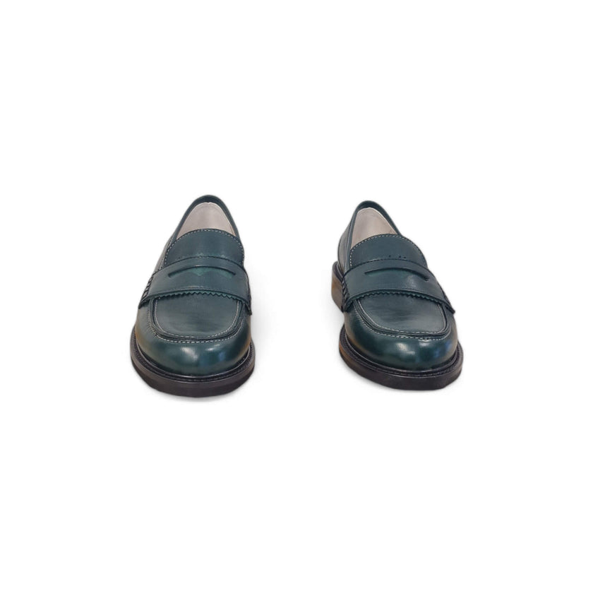 Viola Ricci Gaia - Mocassino nappa glove verde - basic Sottocosto