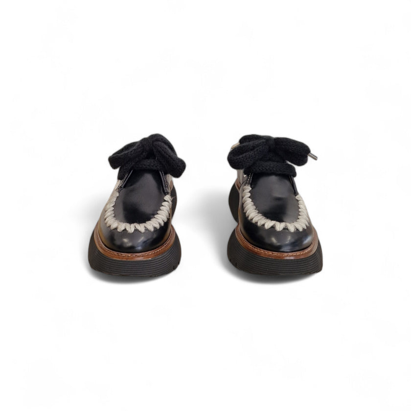 Viola Ricci Gio - Scarpa allacciata nera Online