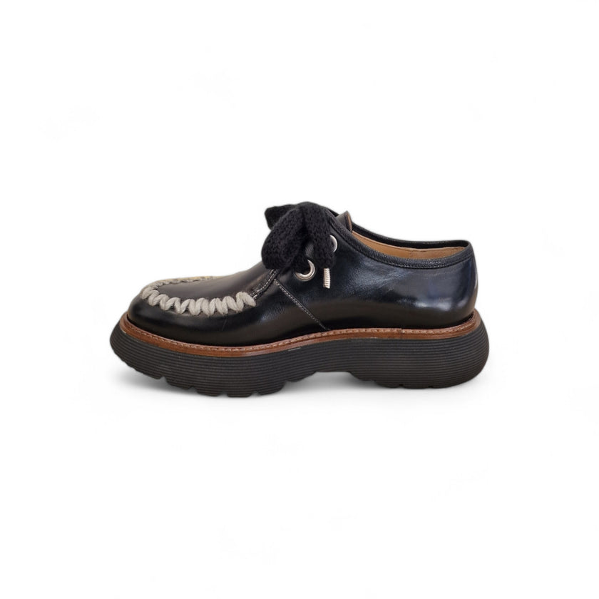 Viola Ricci Gio - Scarpa allacciata nera Online