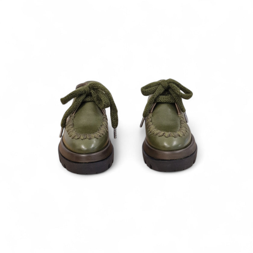 Viola Ricci Gio - Scarpa allacciata verde Offerte