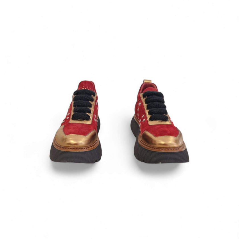 Viola Ricci Regina - pelle rosso garnet - kombat Italia