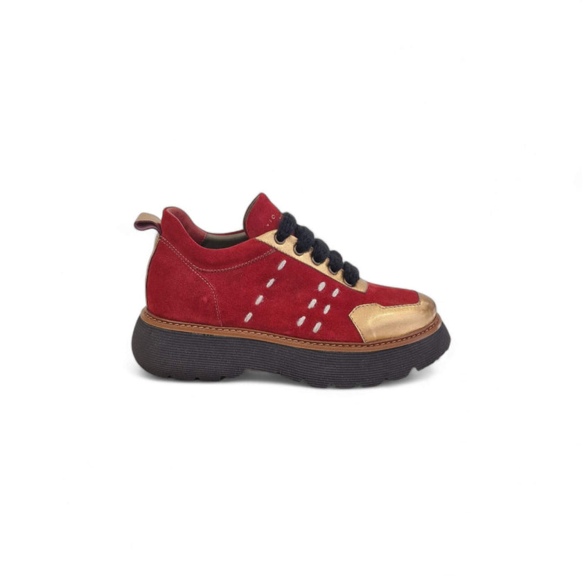 Viola Ricci Regina - pelle rosso garnet - kombat Italia