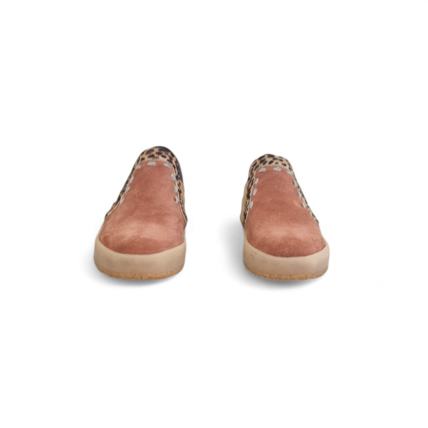 Viola Ricci Regina - slip on in pelle rosa antico animalier - smith 2025