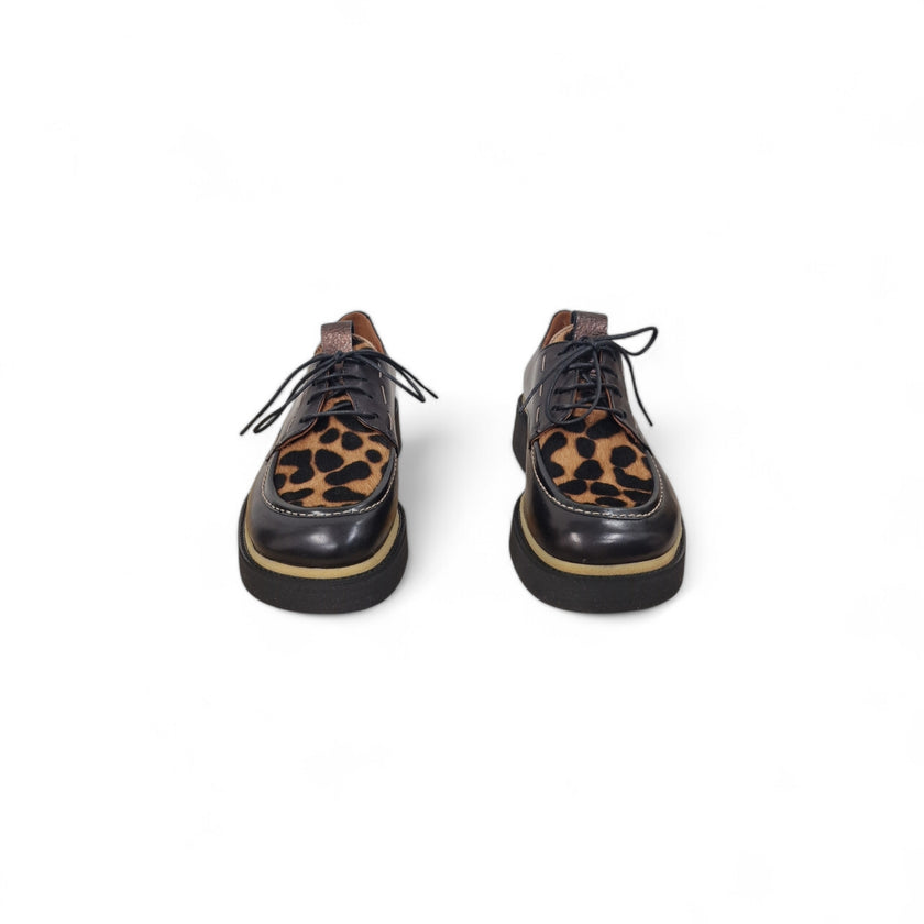 Viola Ricci Alice - Scarpa allacciata Nera Safari Pezzi Unici