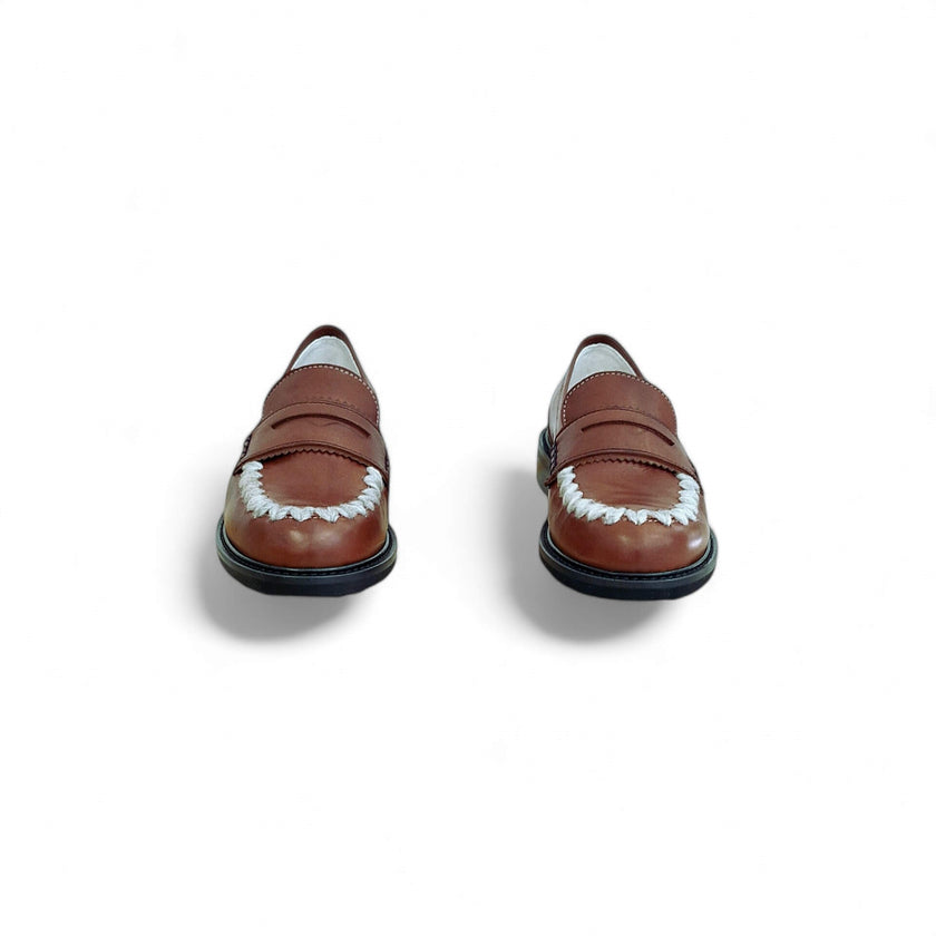 Viola Ricci Gaia - Mocassino nappa glove rhum - lana Shopping Online