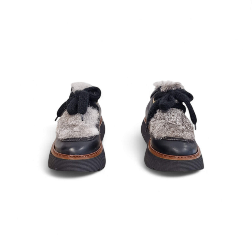 Viola Ricci Gio - Scarpa allacciata nera phar Online
