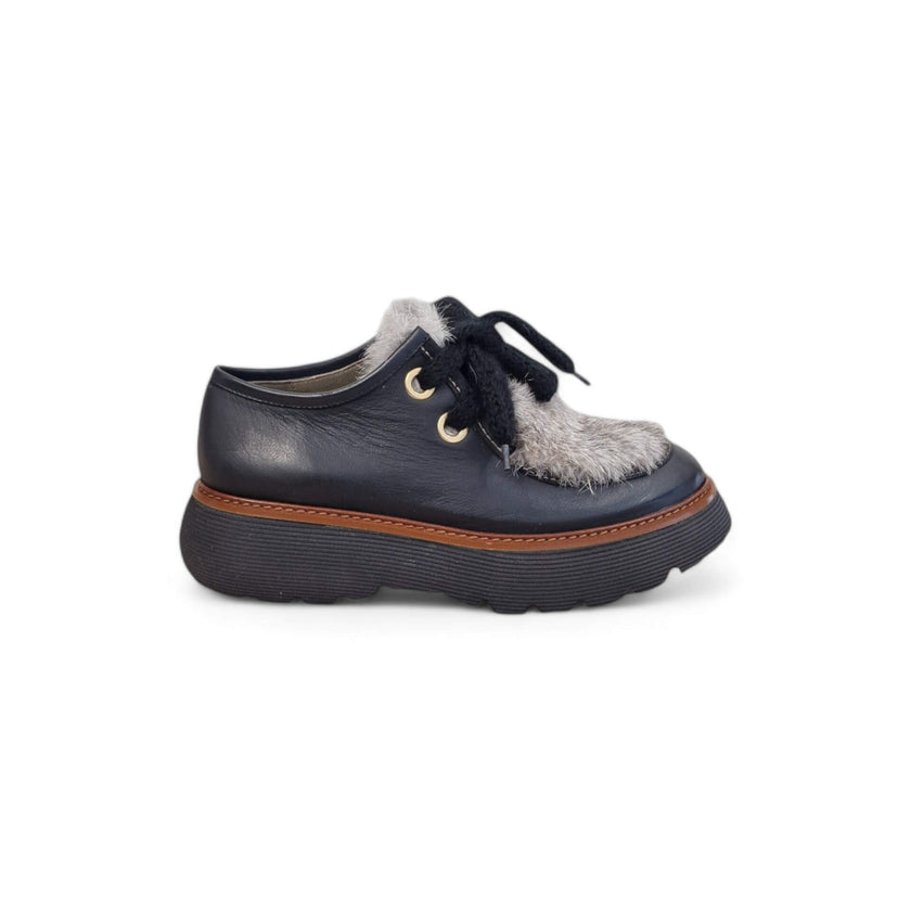 Viola Ricci Gio - Scarpa allacciata nera phar Online