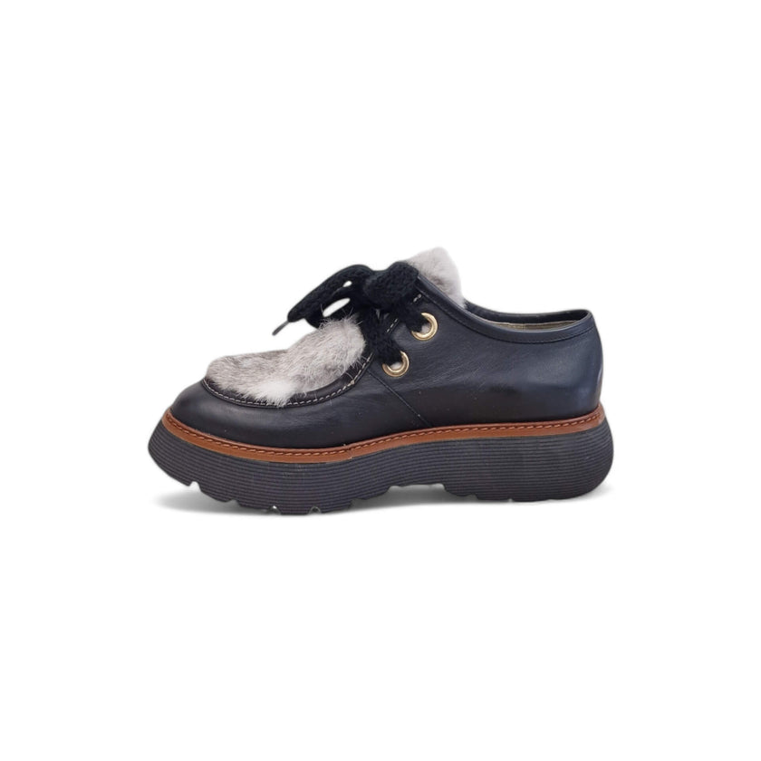 Viola Ricci Gio - Scarpa allacciata nera phar Online