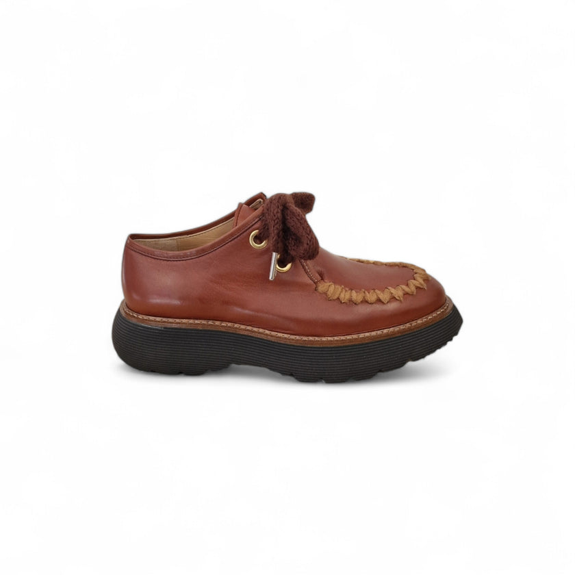 Viola Ricci Gio - Scarpa allacciata rhum Outlet