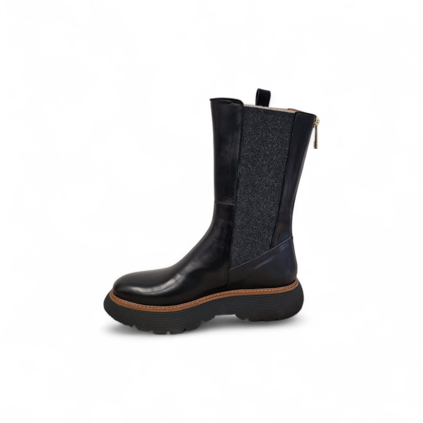 Viola Ricci Gio - Stivale in pelle Nero - Kombat Promozione Limitata